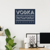 VODKA-Farbposter Poster (Heimbüro)
