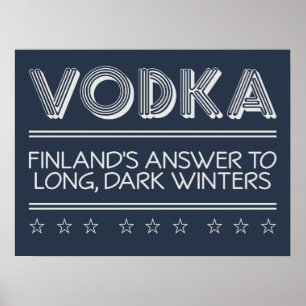 VODKA-Farbposter Poster