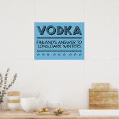VODKA-Farbposter Poster (Küche)