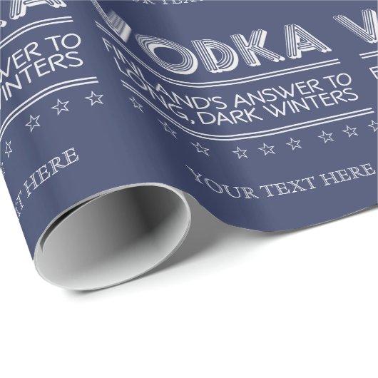 VODKA-Farbumhüllungspapier Geschenkpapier (Rolleneckpunkt)