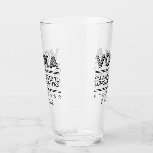 VODKA individuelle Name Glas (Links)