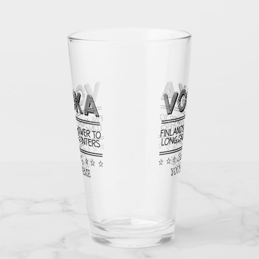 VODKA individuelle Name Glas (Rechts)