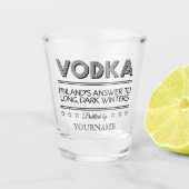 VODKA individuelle Name Schnapsglas (Vorderseite)