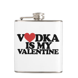 Vodka ist mein Valentine Flachmann