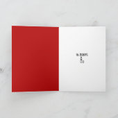 Vodka Lover's Standard Red Birthday Karte (Innenseite)