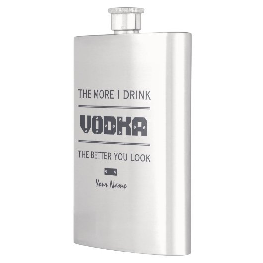 VODKA-Messkolben Flachmann (Links)