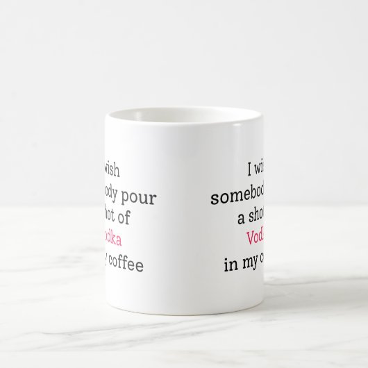 Vodka-Mischkaffee Kaffeetasse (Mittel)