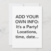 Vodka-Party Einladung (Rückseite)