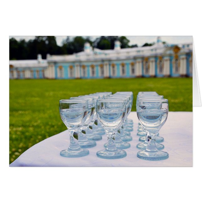 Vodka Shots im Catherine Palace in Russland (Vorderseite (Horizontal))