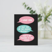 Vodka spricht pandemische Postkarte (Stehend Vorderseite)