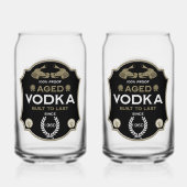 Vodka über dem Hügel zum Geburtstag Dosenglas (Rückseite)