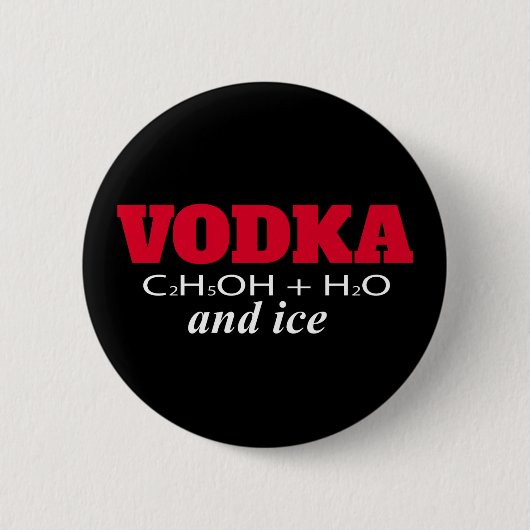 Vodka und Eis Button (Vorderseite)