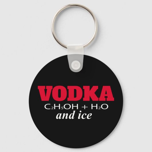Vodka und Eis Schlüsselanhänger (Vorderseite)