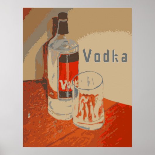 Vodka-Werbeplakat Poster (Vorne)