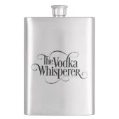 Vodka Whisperer Flask Flachmann (Vorderseite)