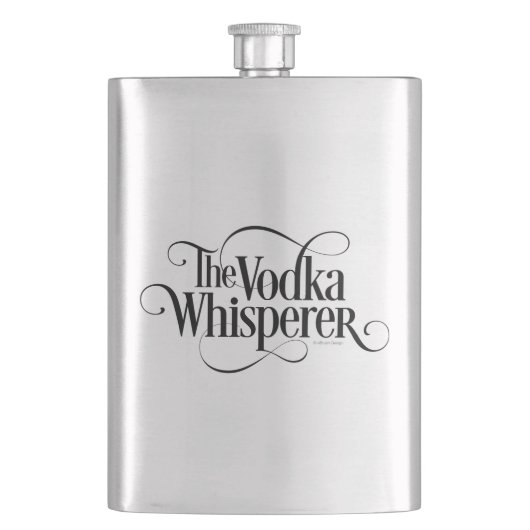 Vodka Whisperer Flask Flachmann (Vorderseite)