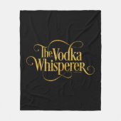 Vodka Whisperer Fleecedecke (Vorderseite)