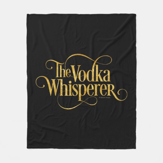 Vodka Whisperer Fleecedecke (Vorderseite)