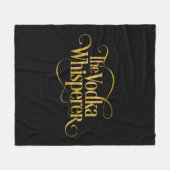 Vodka Whisperer Fleecedecke (Vorderseite (Horizontal))