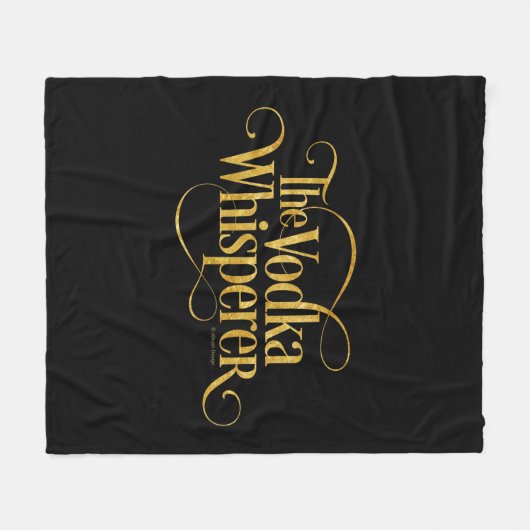 Vodka Whisperer Fleecedecke (Vorderseite (Horizontal))