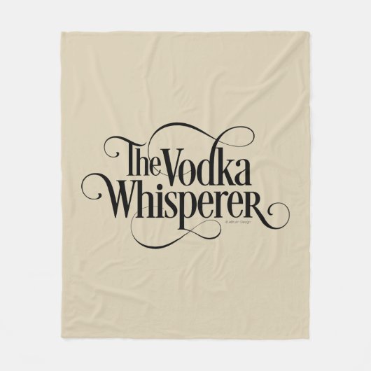 Vodka Whisperer Fleecedecke (Vorderseite)