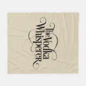 Vodka Whisperer Fleecedecke (Vorderseite (Horizontal))