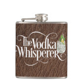 Vodka Whisperer Hip Flask Flachmann (Vorderseite)