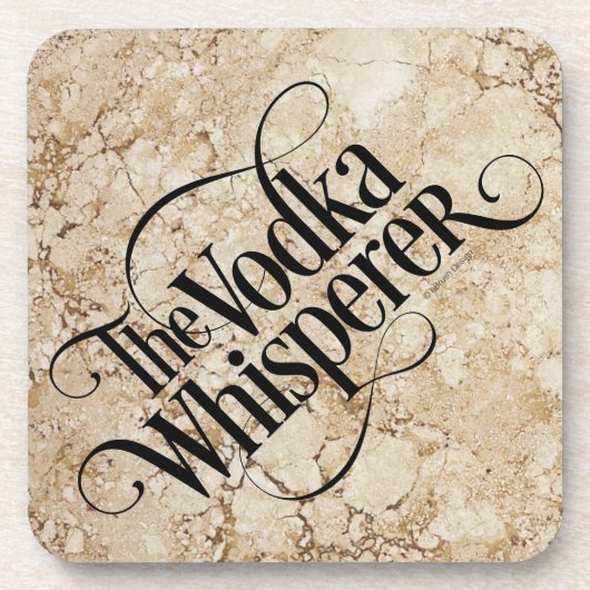 Vodka Whisperer Untersetzer (Vorderseite)