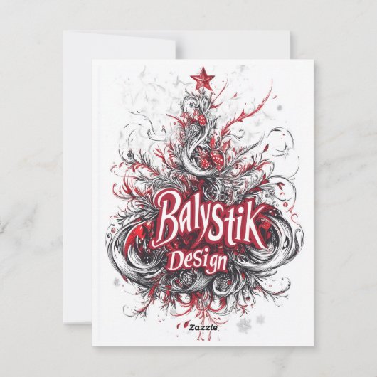 voeux carte feiertagskarte (Rückseite)