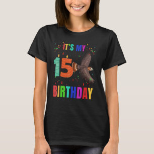 Vögel 15. Geburtstag Niedlicher Vogel Grafik T-Shirt