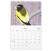 Vögel 2009 kalender (Mär 2027)