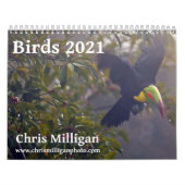Vögel 2021 Kalender von Chris Milligan (Titelbild)