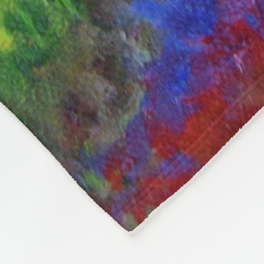 Vogel 76 Multicolorvogel Fleecedecke (Ecke)