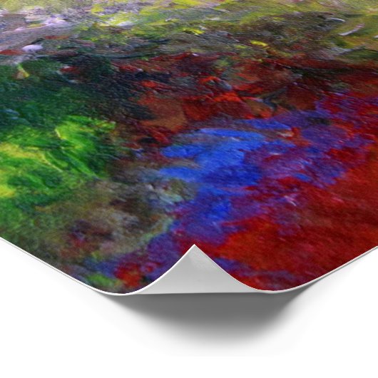 Vogel 76 Multicolorvogel Poster (Ecke)