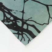 Vogel 77 Crow Raven Fleecedecke (Ecke)