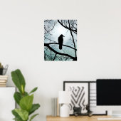 Vogel 77 Crow Raven Poster (Heimbüro)
