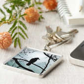 Vogel 77 Crow Raven Schlüsselanhänger (Seite)