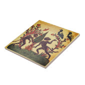 Vögel Affe Glühwürmchen Indische Renaissance Fabel Fliese (Seite)