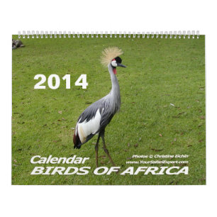 VÖGEL AFRIKAS-Kalender 2014 (zwei Seiten) Kalender