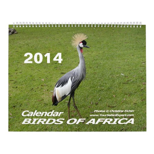 VÖGEL AFRIKAS-Kalender 2014 (zwei Seiten) Kalender (Titelbild)