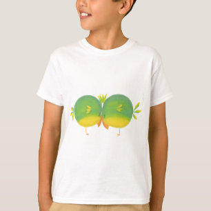 Vögel albernen Niedlichen Cartoon T-Shirt