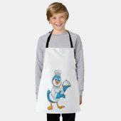 Vogel als Koch mit Platter Schürze (Getragen)