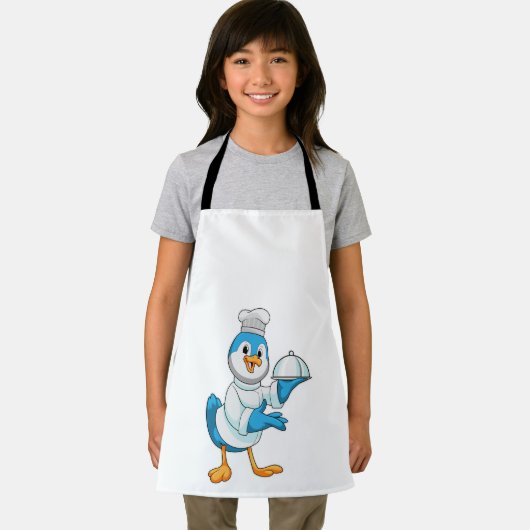 Vogel als Koch mit Platter Schürze (Insitu)