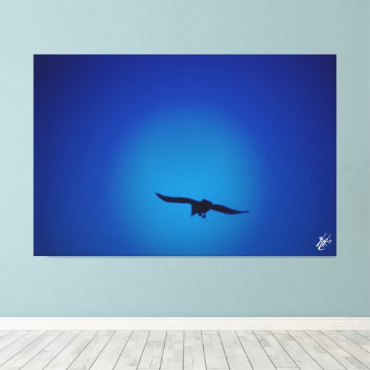 Vögel am Himmel #1 Leinwanddruck (Insitu (Holzboden))