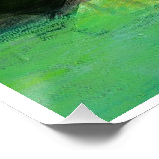 Vogel am Strand 20x20 glänzendes Poster (Ecke)