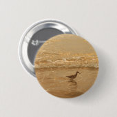 Vogel am Strand Button (Vorne & Hinten)