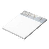 Vögel am Strand in den Surfhinweisen Notizblock (Rotiert)