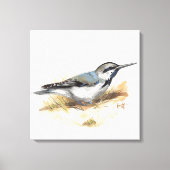 Vogel am Strand Leinwanddruck (Vorderseite)