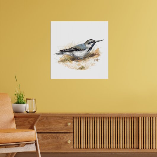 Vogel am Strand Poster (Wohnzimmer 2)