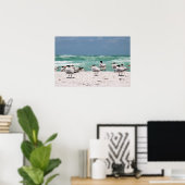 Vögel am Strand Poster (Heimbüro)